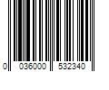 Barcode Image for UPC code 0036000532340