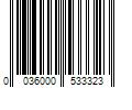 Barcode Image for UPC code 0036000533323