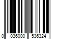 Barcode Image for UPC code 0036000536324