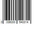 Barcode Image for UPC code 0036000540314