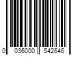 Barcode Image for UPC code 0036000542646