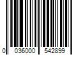 Barcode Image for UPC code 0036000542899