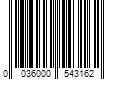 Barcode Image for UPC code 0036000543162