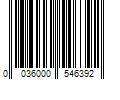 Barcode Image for UPC code 0036000546392