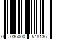 Barcode Image for UPC code 0036000548136