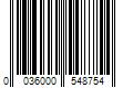 Barcode Image for UPC code 0036000548754