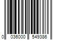 Barcode Image for UPC code 0036000549386