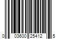 Barcode Image for UPC code 003600254125