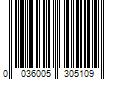 Barcode Image for UPC code 0036005305109