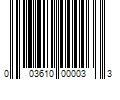 Barcode Image for UPC code 003610000033