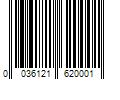 Barcode Image for UPC code 0036121620001