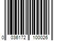 Barcode Image for UPC code 0036172100026