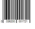 Barcode Image for UPC code 0036200001721