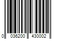 Barcode Image for UPC code 0036200430002