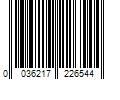 Barcode Image for UPC code 0036217226544