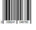 Barcode Image for UPC code 0036241046750