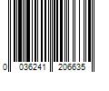 Barcode Image for UPC code 0036241206635