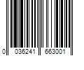 Barcode Image for UPC code 0036241663001