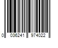 Barcode Image for UPC code 0036241974022