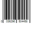 Barcode Image for UPC code 0036296504458