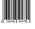 Barcode Image for UPC code 0036296504755