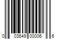 Barcode Image for UPC code 003649000066