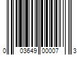 Barcode Image for UPC code 003649000073