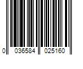 Barcode Image for UPC code 0036584025160