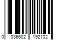 Barcode Image for UPC code 0036602192102