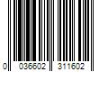 Barcode Image for UPC code 0036602311602