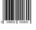 Barcode Image for UPC code 0036632002600