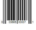 Barcode Image for UPC code 003665000071