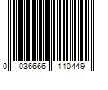 Barcode Image for UPC code 0036666110449