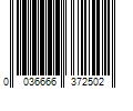 Barcode Image for UPC code 0036666372502