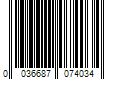 Barcode Image for UPC code 0036687074034