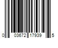 Barcode Image for UPC code 003672179395