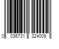 Barcode Image for UPC code 0036731324009