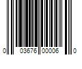 Barcode Image for UPC code 003676000060