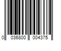 Barcode Image for UPC code 0036800004375