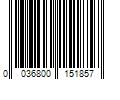 Barcode Image for UPC code 0036800151857