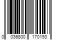 Barcode Image for UPC code 0036800170193