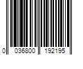 Barcode Image for UPC code 0036800192195