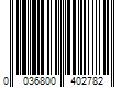 Barcode Image for UPC code 0036800402782