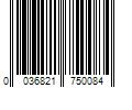 Barcode Image for UPC code 0036821750084