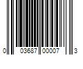 Barcode Image for UPC code 003687000073