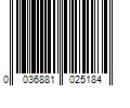 Barcode Image for UPC code 0036881025184