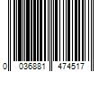 Barcode Image for UPC code 0036881474517. Product Name: Tomy Inc. John Deere Monster Treads Lightning Wheels Tractor Farm Play Vehicle