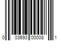 Barcode Image for UPC code 003693000081