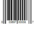 Barcode Image for UPC code 003697000087