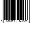 Barcode Image for UPC code 0036973241003